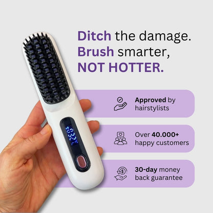 [NEW] Avenzo Portable Straightener Brush - GoBrush PRO